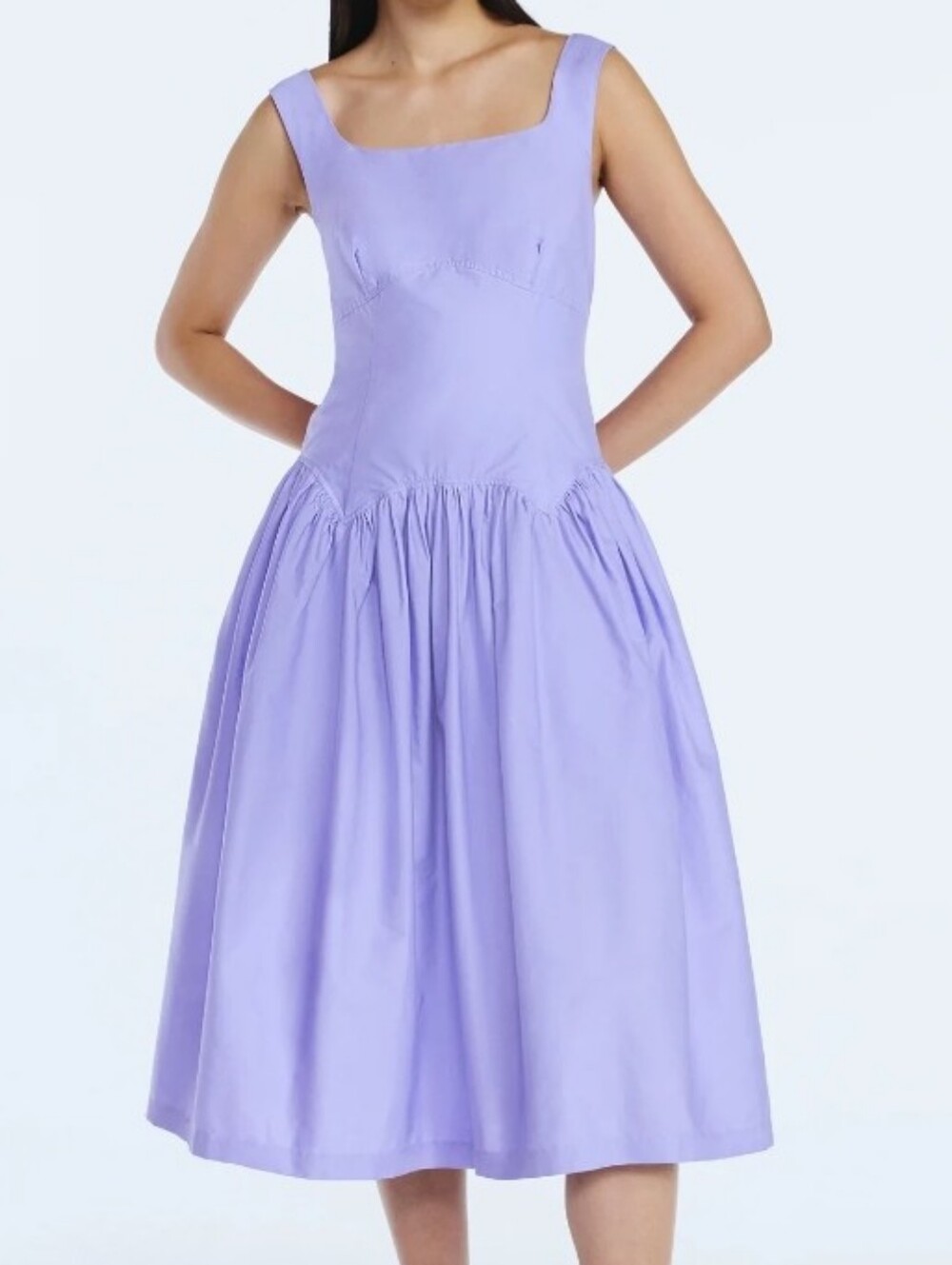 Scoop Women’s Cotton Maxi Dress with Bow Back,
